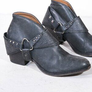 Matisse Danny Distressed Leather Western Shootie - 7